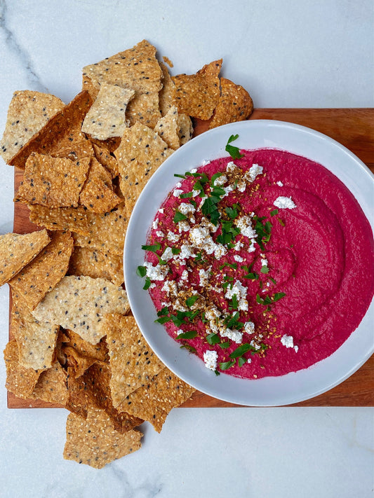 Beetroot Butterbean Hummus.