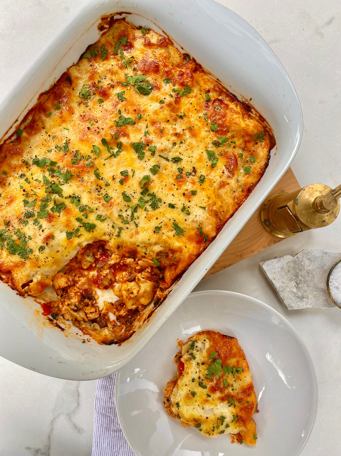 Chicken bacon lasagna