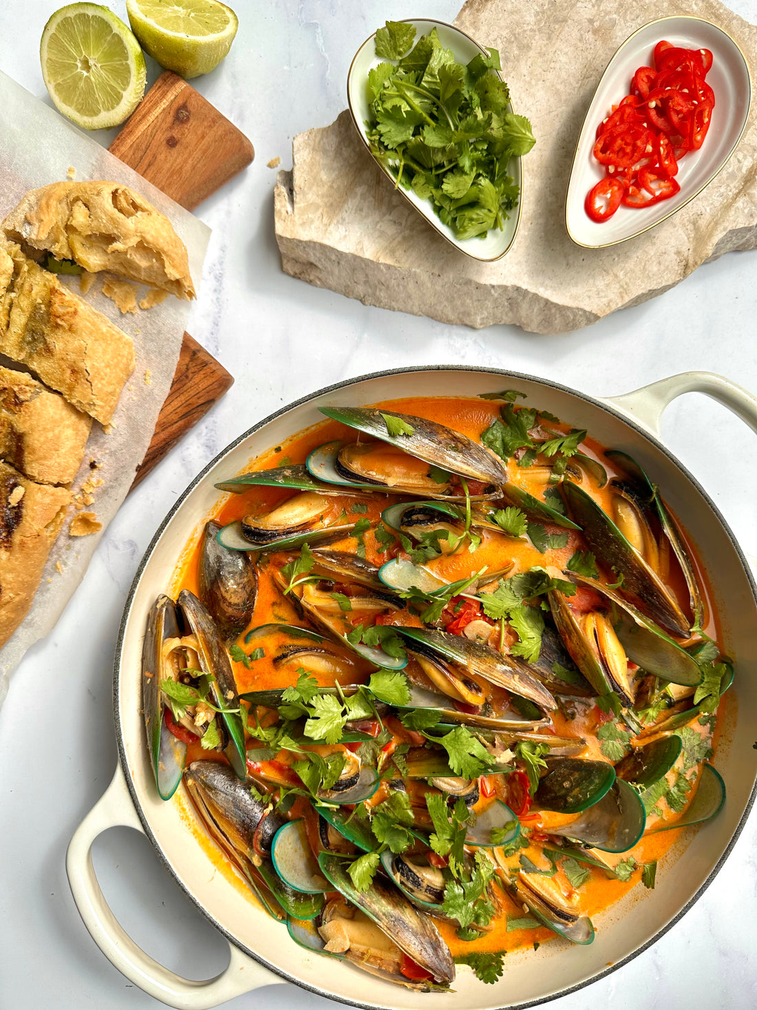 Tom Yum Mussels