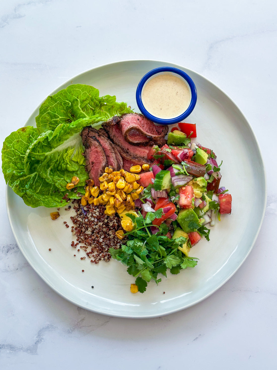 Mexican inspired beef salad