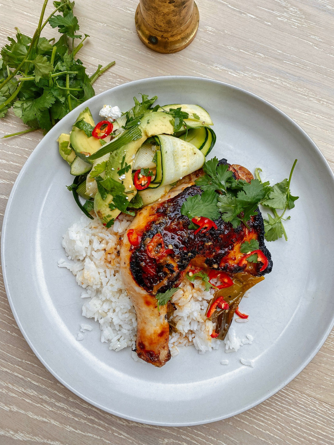 Asian inspired sticky chicken