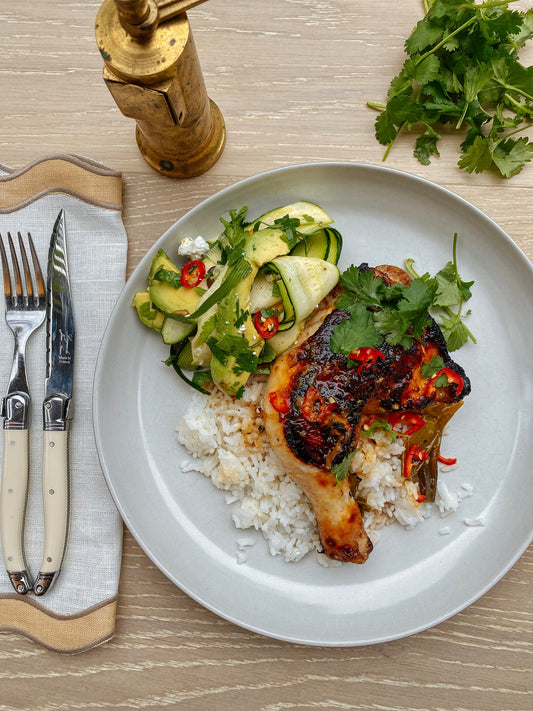 Asian inspired sticky chicken