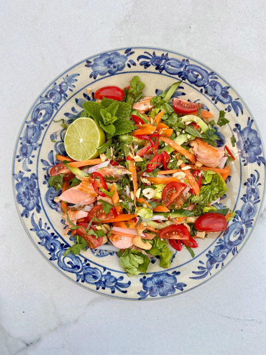 Vietnamese inspired salmon salad