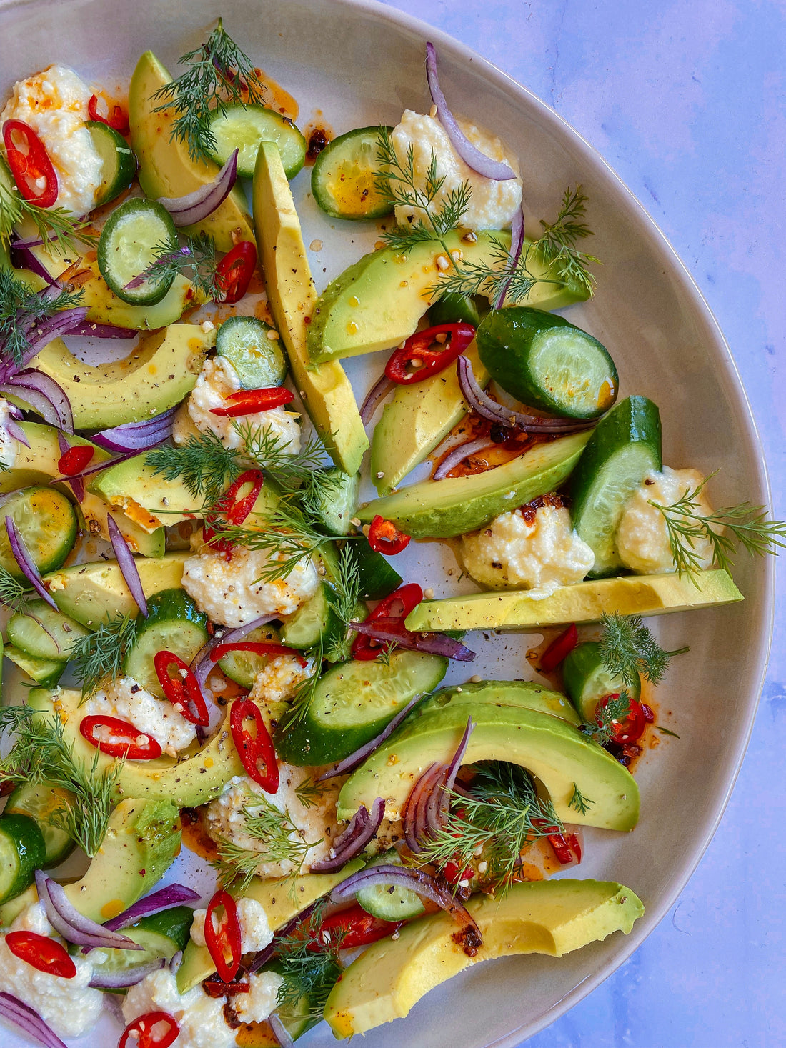 Spiced Avocado Salad with Zesty Ricotta