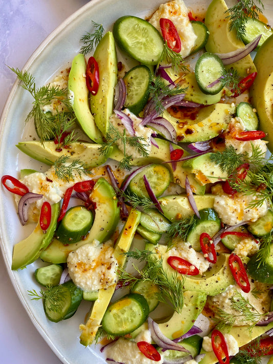 Spiced Avocado Salad with Zesty Ricotta