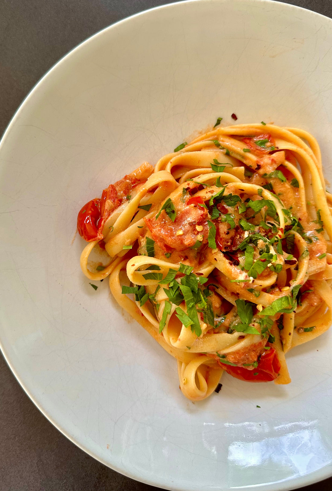 Easy creamy tomato pasta