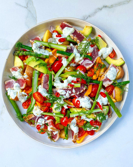 Summer seared tuna salad